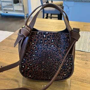 The sydney crossbody bag in spotted calf hair hot sale